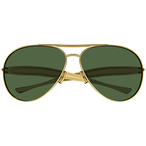 Zegarki & Biżuteria  okulary przeciwsłoneczne Bottega Veneta Occhiali da Sole  BV1305S 001 Złoty