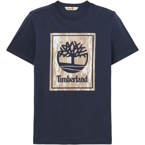 tekstylia Męskie T-shirty z krótkim rękawem Timberland 236615 Niebieski