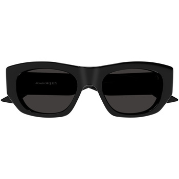 Zegarki & Biżuteria  Damskie okulary przeciwsłoneczne McQ Alexander McQueen Occhiali da Sole  AM0450S 001 Czarny