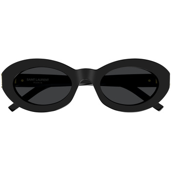 Zegarki & Biżuteria  Damskie okulary przeciwsłoneczne Yves Saint Laurent Occhiali da Sole Saint Laurent SL M136 001 Czarny