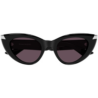 Zegarki & Biżuteria  Damskie okulary przeciwsłoneczne McQ Alexander McQueen Occhiali da Sole  AM0442S 002 Czarny