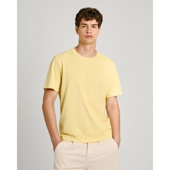 tekstylia Męskie T-shirty z krótkim rękawem Pepe jeans PM509206 CONNOR Żółty