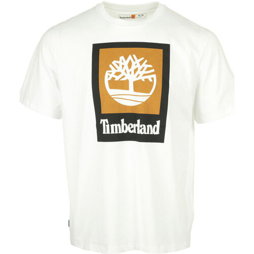 tekstylia Męskie T-shirty z krótkim rękawem Timberland Colored Short Sleeve Tee Biały