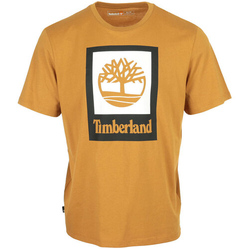 tekstylia Męskie T-shirty z krótkim rękawem Timberland Colored Short Sleeve Tee Żółty