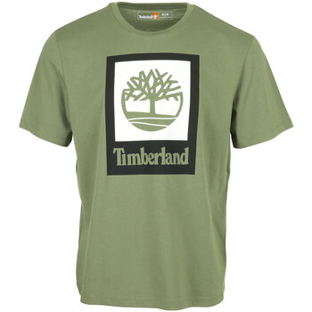 tekstylia Męskie T-shirty z krótkim rękawem Timberland Colored Short Sleeve Tee Zielony