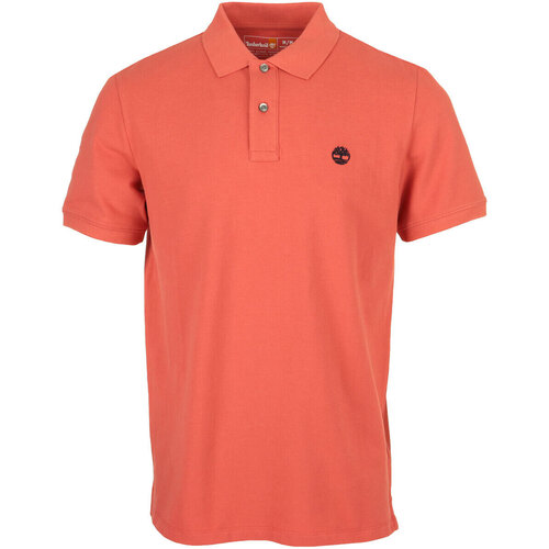 tekstylia Męskie T-shirty i Koszulki polo Timberland Pique Short Sleeve Polo Pomarańczowy