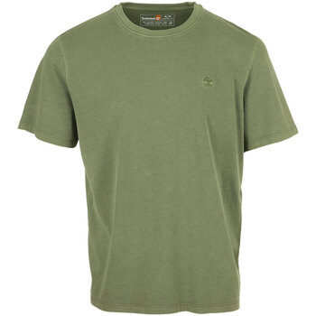 tekstylia Męskie T-shirty z krótkim rękawem Timberland Garment Dye Short Sleeve Zielony