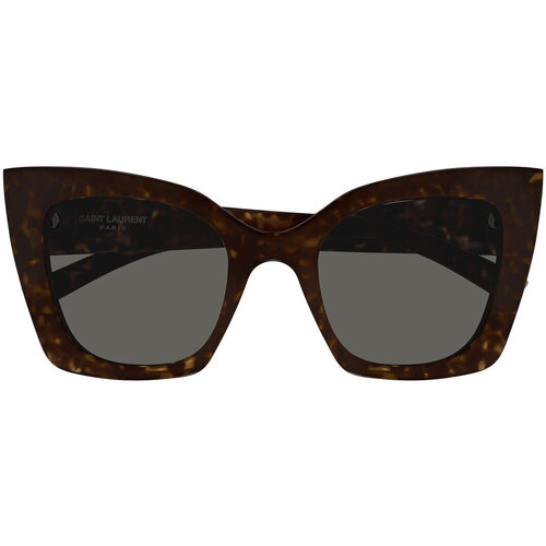 Zegarki & Biżuteria  Damskie okulary przeciwsłoneczne Yves Saint Laurent Occhiali da Sole Saint Laurent  SL 552 008 Brązowy