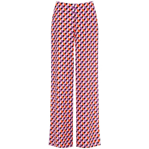 tekstylia Damskie Spodnie z lejącej tkaniny / Alladynki Rinascimento CFC0119493003 Fuxia