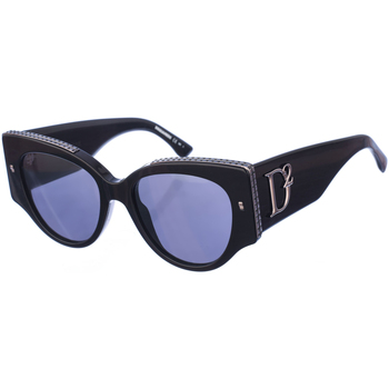 Zegarki & Biżuteria  Damskie okulary przeciwsłoneczne Dsquared D20032S-807IR Czarny
