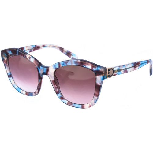 Zegarki & Biżuteria  Damskie okulary przeciwsłoneczne Salvatore Ferragamo SF861S-33777252 Niebieski