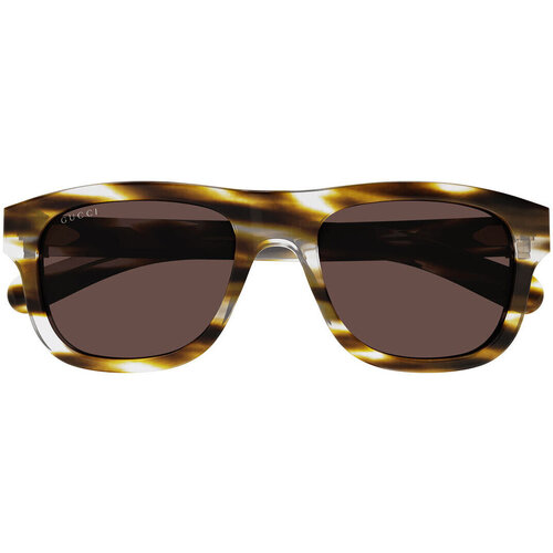 Zegarki & Biżuteria  okulary przeciwsłoneczne Gucci Occhiali da Sole  GG1509S 003 Brązowy