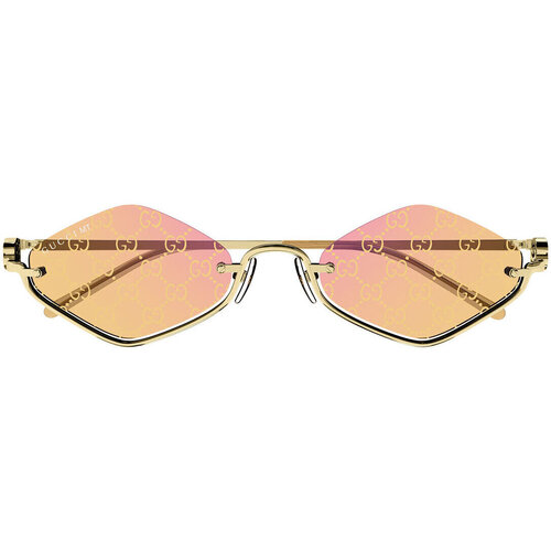 Zegarki & Biżuteria  okulary przeciwsłoneczne Gucci Occhiali da Sole  GG1604S 004 Złoty