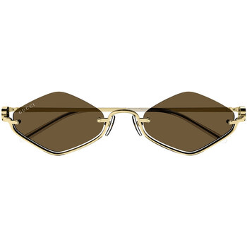 Zegarki & Biżuteria  okulary przeciwsłoneczne Gucci Occhiali da Sole  GG1604S 002 Złoty