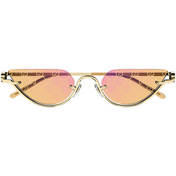 Zegarki & Biżuteria  okulary przeciwsłoneczne Gucci Occhiali da Sole  GG1603S 004 Złoty