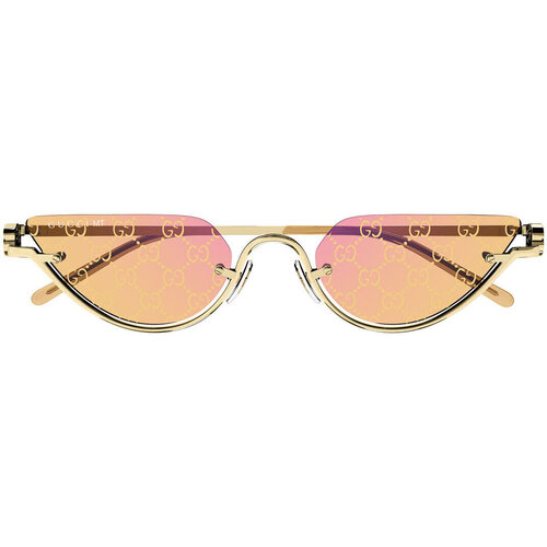 Zegarki & Biżuteria  okulary przeciwsłoneczne Gucci Occhiali da Sole  GG1603S 004 Złoty