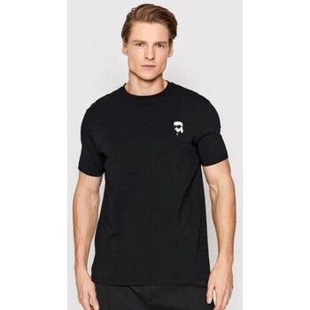 tekstylia Męskie T-shirty z krótkim rękawem Karl Lagerfeld 755027 500221 Czarny