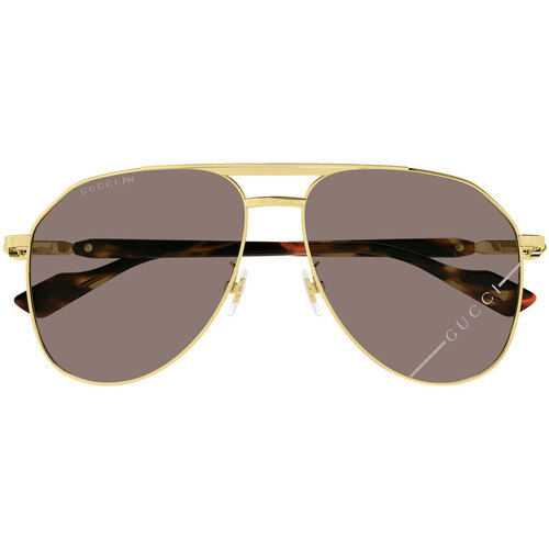 Zegarki & Biżuteria  Męskie okulary przeciwsłoneczne Gucci Occhiali da Sole  GG1220S 005 Fotocromatici Złoty
