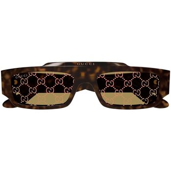 Zegarki & Biżuteria  okulary przeciwsłoneczne Gucci Occhiali da Sole  GG1592S 002 Brązowy