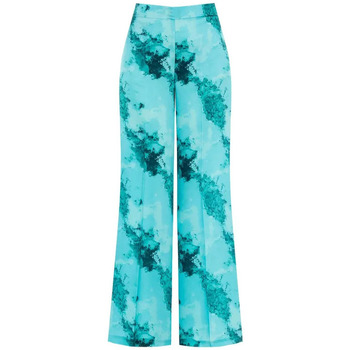 tekstylia Damskie Spodnie z lejącej tkaniny / Alladynki Rinascimento CFC0119540003 Niebieski