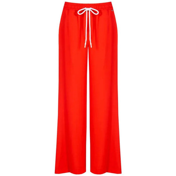 tekstylia Damskie Spodnie z lejącej tkaniny / Alladynki Rinascimento CFC0119573003 Czerwony
