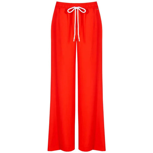 tekstylia Damskie Spodnie z lejącej tkaniny / Alladynki Rinascimento CFC0119573003 Czerwony