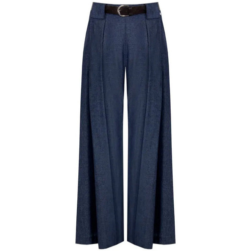 tekstylia Damskie Spodnie z lejącej tkaniny / Alladynki Rinascimento CFC0119591003 Niebieski