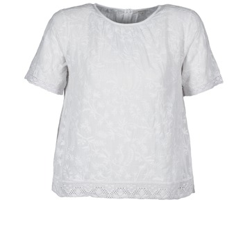 tekstylia Damskie T-shirty z krótkim rękawem Manoush COTONNADE SMOCKEE Biały