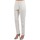 tekstylia Damskie Spodnie z pięcioma kieszeniami Manoush FLOWER BADGE Biały