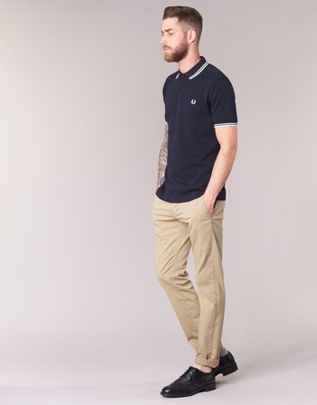 Fred Perry SLIM FIT TWIN TIPPED Marine / Biały