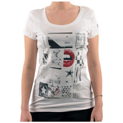 tekstylia Damskie T-shirty i Koszulki polo Converse t.shirt donna Paillettes Biały