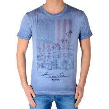 tekstylia Dziewczynka T-shirty z krótkim rękawem Kaporal 52185 Niebieski