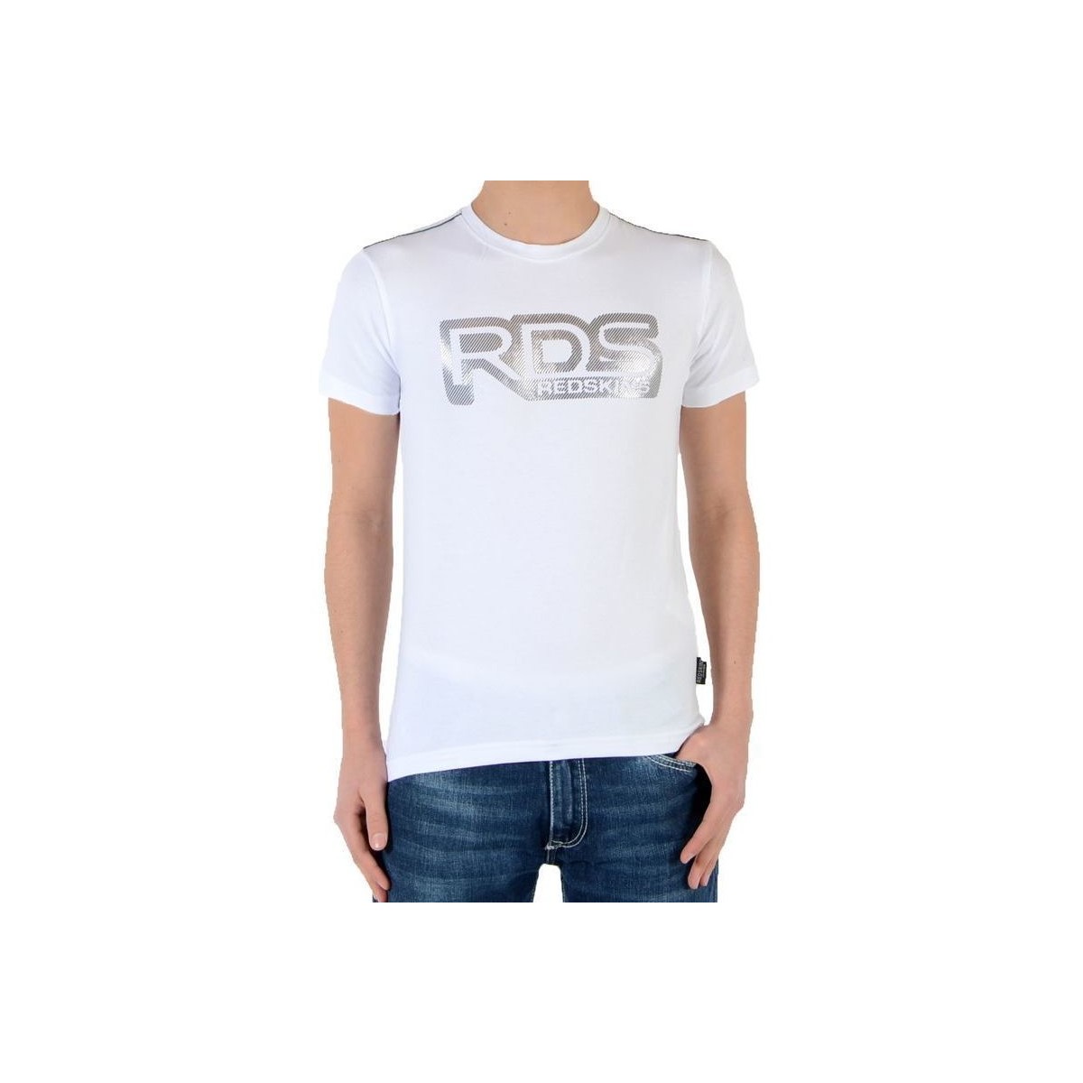 tekstylia Dziewczynka T-shirty z krótkim rękawem Redskins 27563 Biały