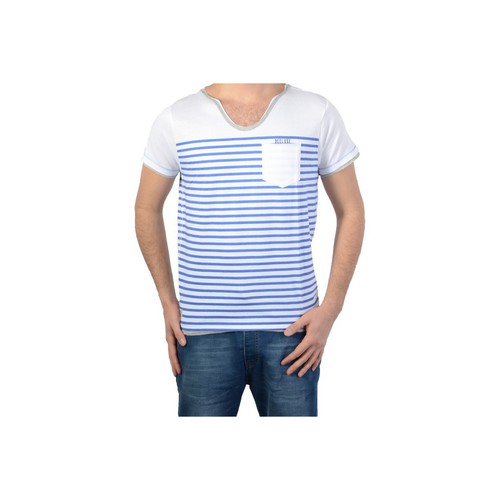 tekstylia Męskie T-shirty z krótkim rękawem Deeluxe 77831 Biały