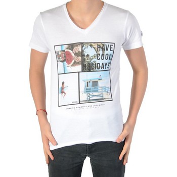 tekstylia Dziewczynka T-shirty z krótkim rękawem Deeluxe 77347 Biały
