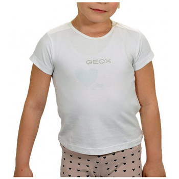 tekstylia Dziecko T-shirty i Koszulki polo Geox T-shirt Biały