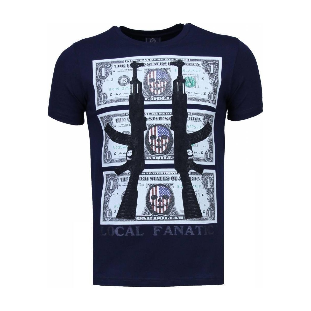 tekstylia Męskie T-shirty z krótkim rękawem Local Fanatic 20776338 Niebieski