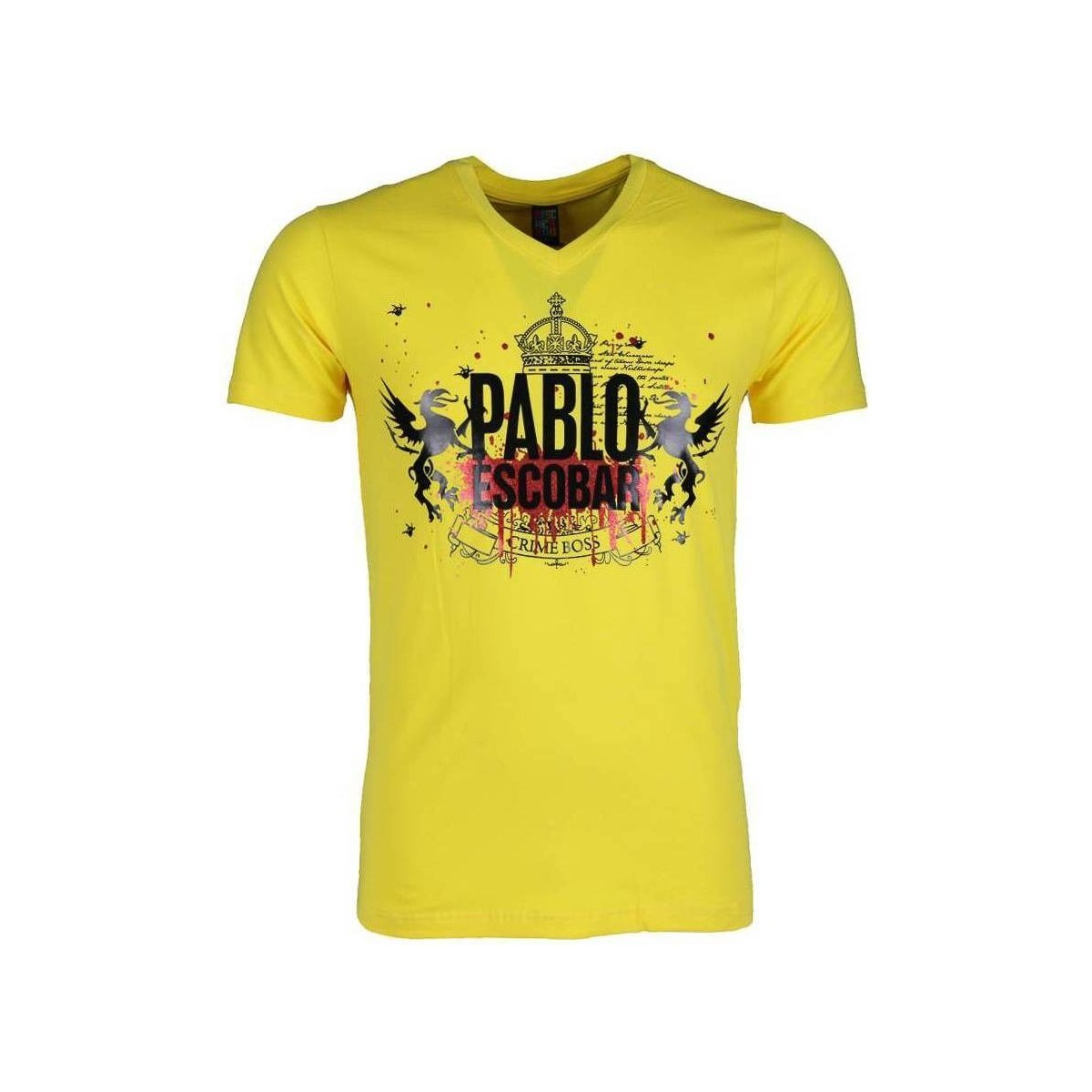 tekstylia Męskie T-shirty z krótkim rękawem Local Fanatic 3076308 Żółty