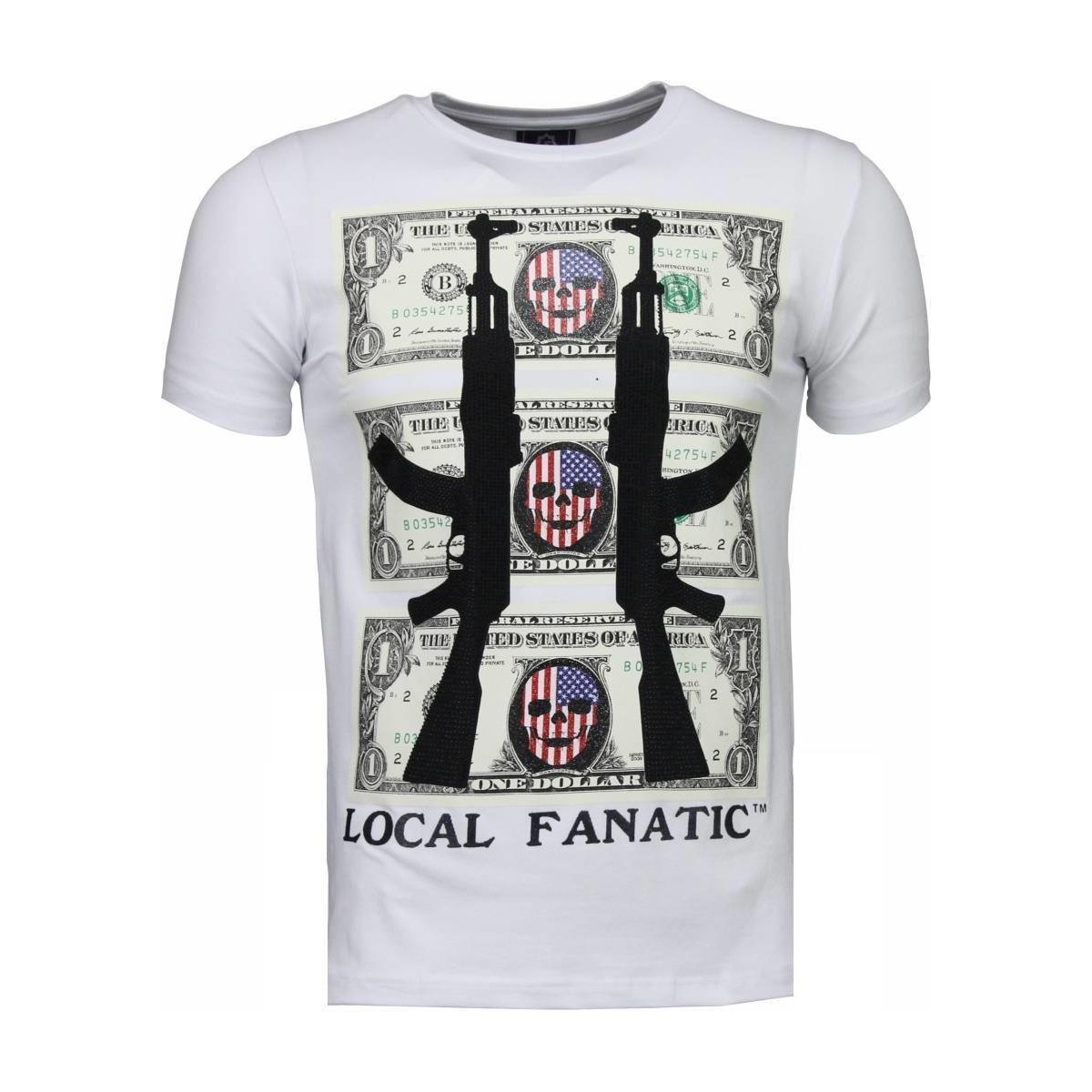 tekstylia Męskie T-shirty z krótkim rękawem Local Fanatic 20776362 Biały