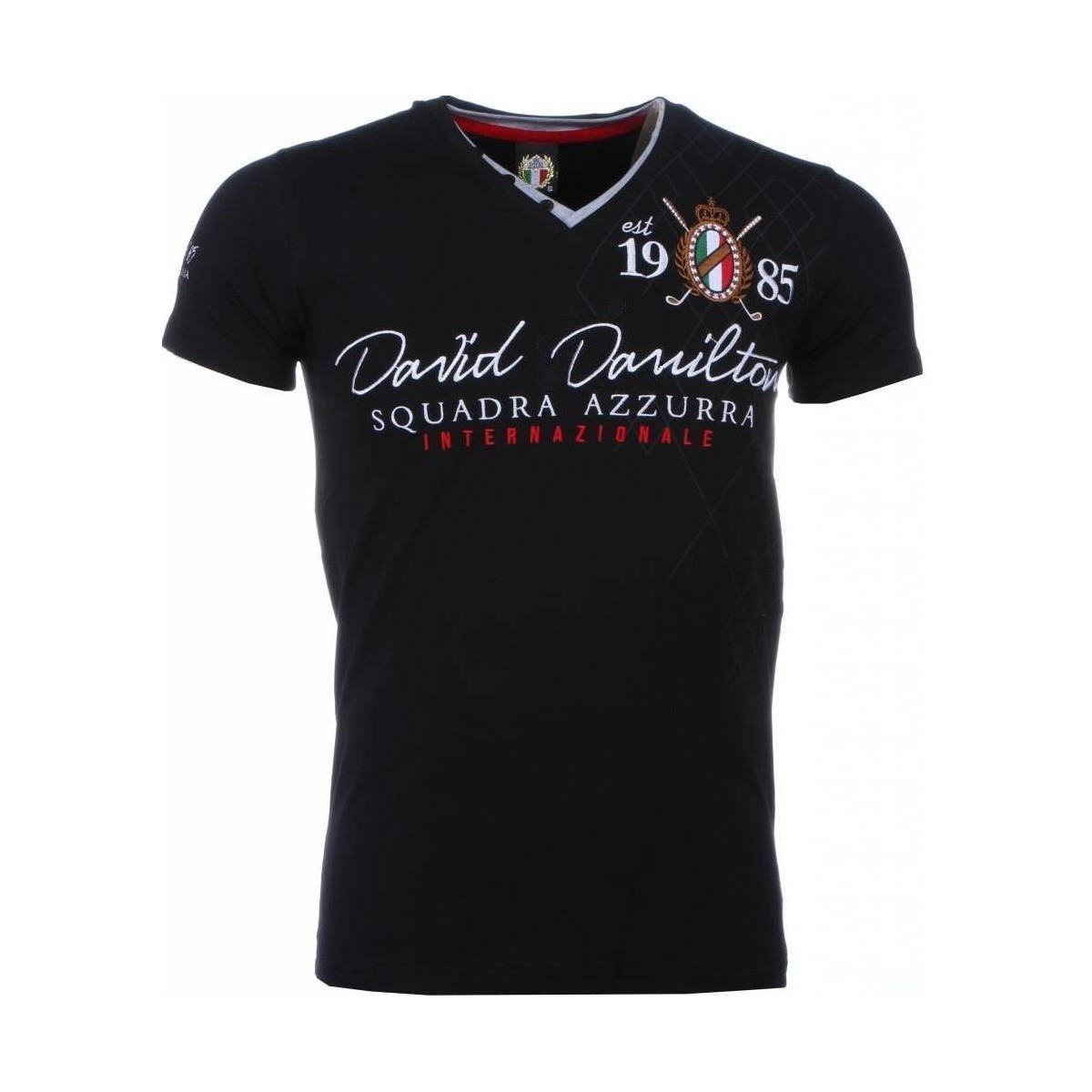 tekstylia Męskie T-shirty z krótkim rękawem David Copper 6694335 Czarny