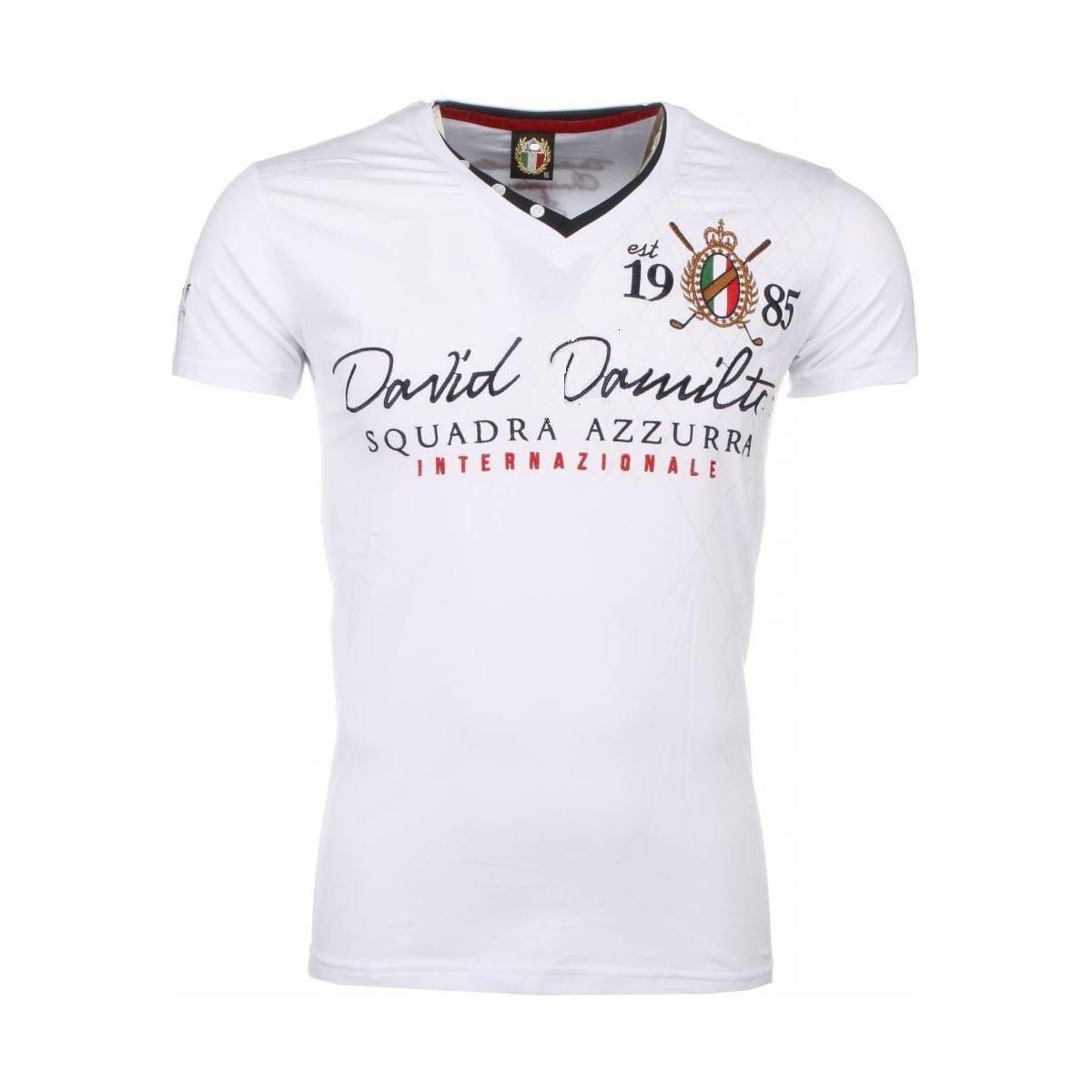 tekstylia Męskie T-shirty z krótkim rękawem David Copper 6688982 Biały