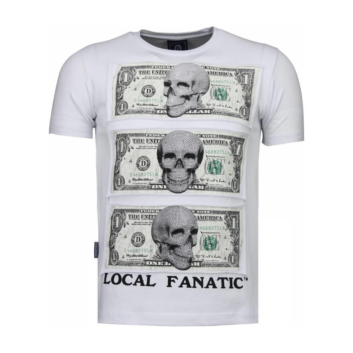 tekstylia Męskie T-shirty z krótkim rękawem Local Fanatic 20780718 Biały