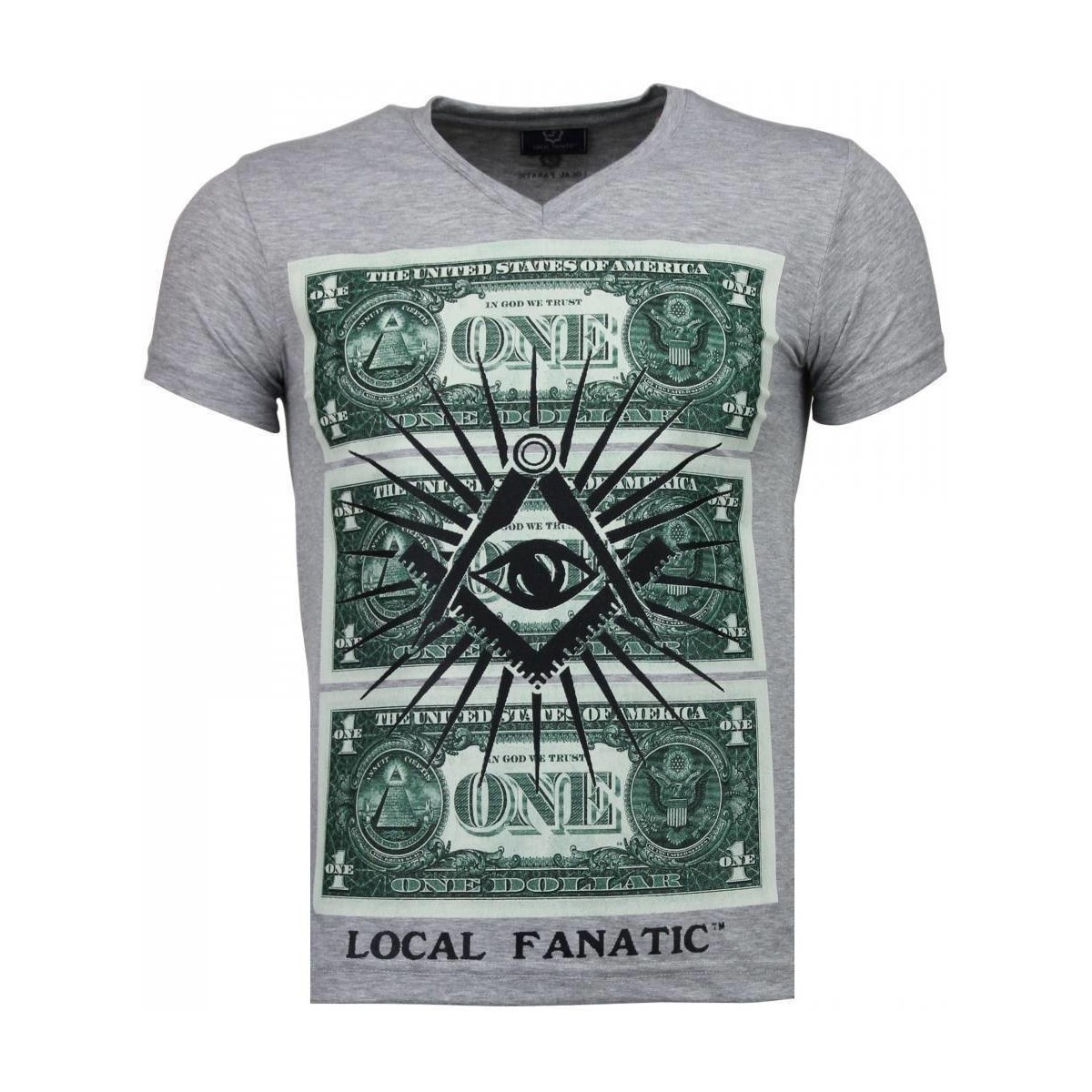 tekstylia Męskie T-shirty z krótkim rękawem Local Fanatic 13962635 Szary
