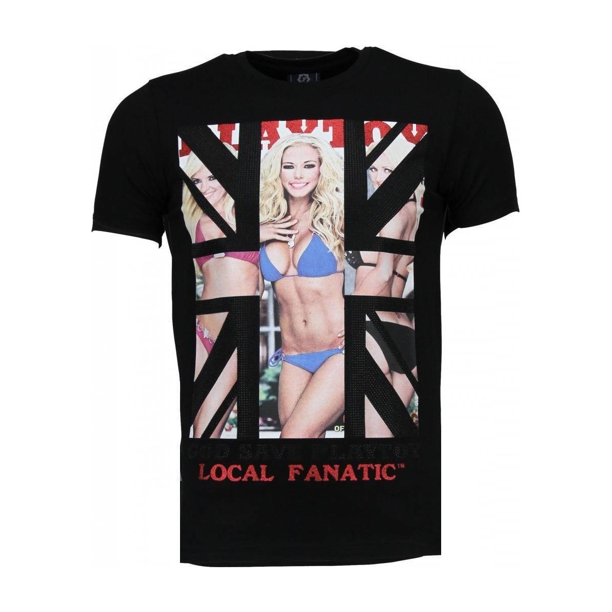 tekstylia Męskie T-shirty z krótkim rękawem Local Fanatic 20776414 Czarny