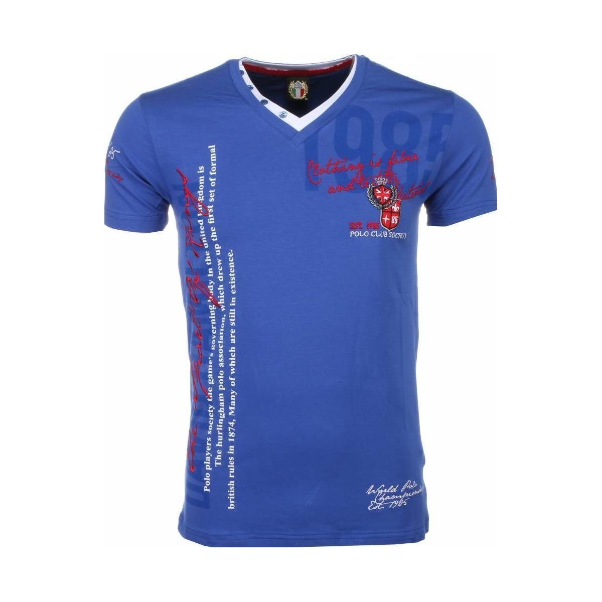 tekstylia Męskie T-shirty z krótkim rękawem David Copper 6694594 Niebieski