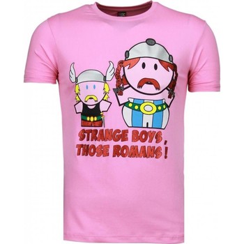 tekstylia Męskie T-shirty z krótkim rękawem Local Fanatic 29226134 Różowy