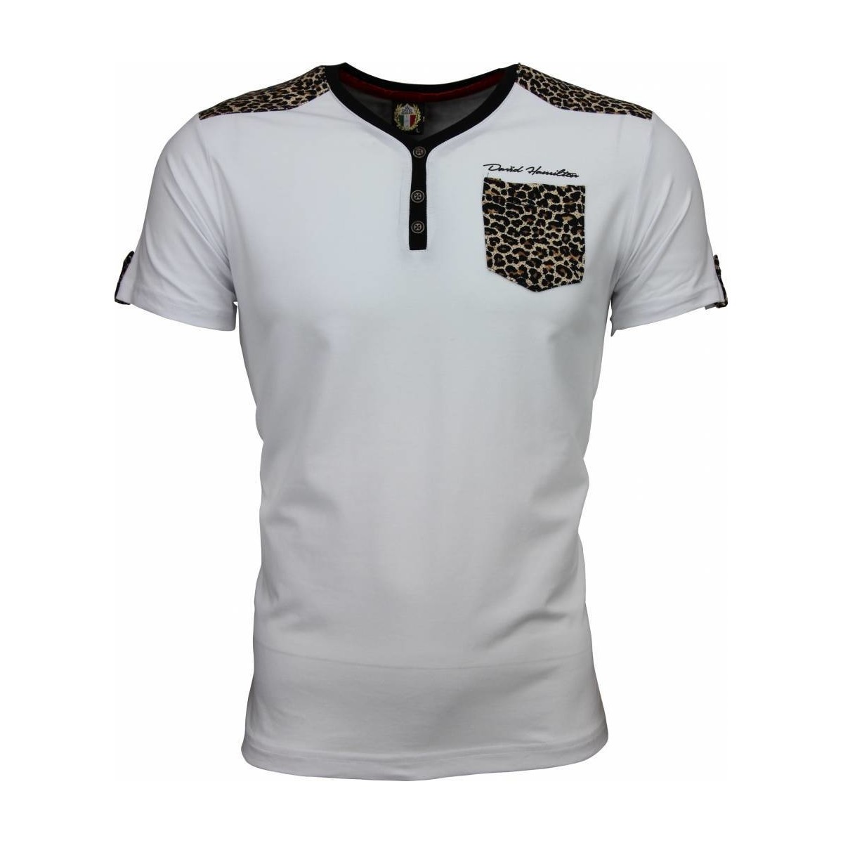 tekstylia Męskie T-shirty z krótkim rękawem David Copper 7705897 Biały