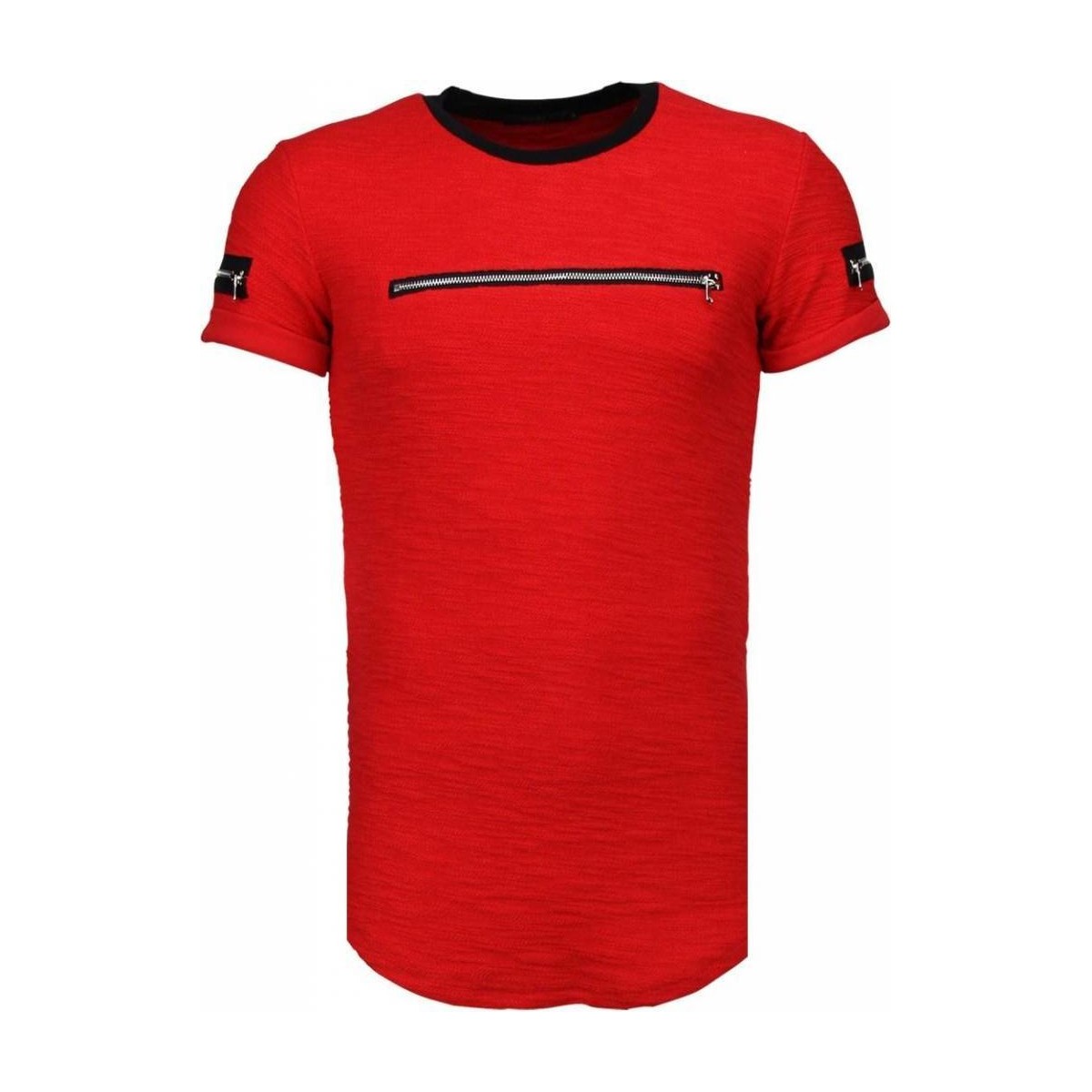 tekstylia Męskie T-shirty z krótkim rękawem Justing 31873808 Czerwony