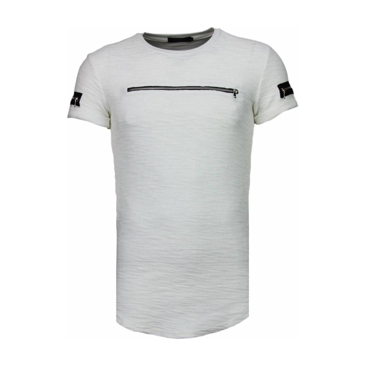 tekstylia Męskie T-shirty z krótkim rękawem Justing 31875188 Biały