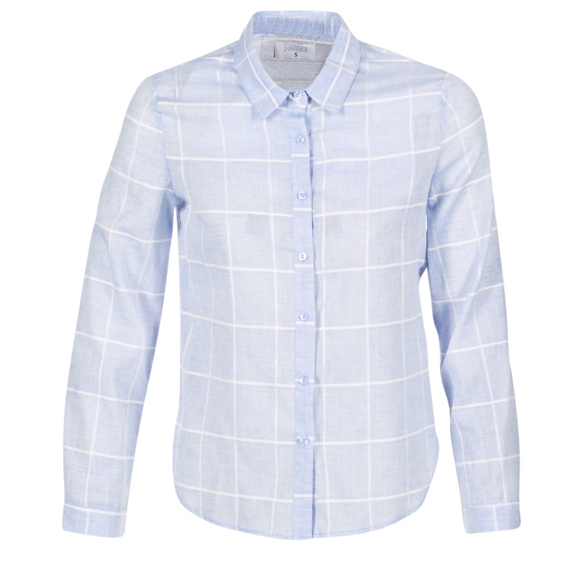 tekstylia Damskie Koszule Casual Attitude GAMOU Niebieski / Biały